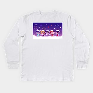 Luxiem & fireworks Kids Long Sleeve T-Shirt